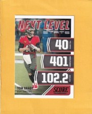 2021 Score Next Level Stats #1 Tom Brady Tampa Bay Buccaneers NM-MT+
