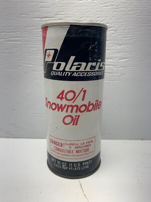 Vintage Polaris Snowmobile Oil Can TX Starfire Centurion Colt TXL Indy