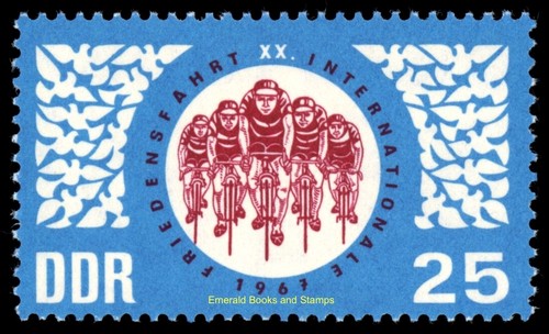 EBS East Germany DDR 1967 International Cycle for Peace - Michel 1278-1279 MNH** - Picture 3 of 3