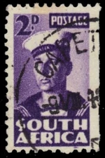 SOUTH AFRICA 93a (SG100e) - War Effort "Sailor - English" (pa82515)