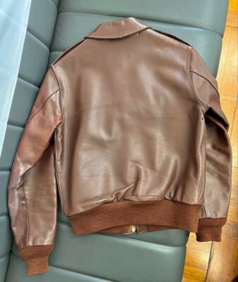 Real McCoys Brown Leather Flight Jacket TYPE A-2 36 | eBay