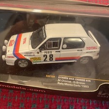 Ixo 1/43 Diecast Citroen Visa Chrono, 1983 Monte Carlo Rally, RAC129 Unopened