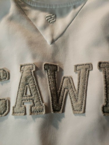 Rocawear Men white/gray zip-up track jacket. Spell out on back. Size XL. Vintage - Picture 7 of 7