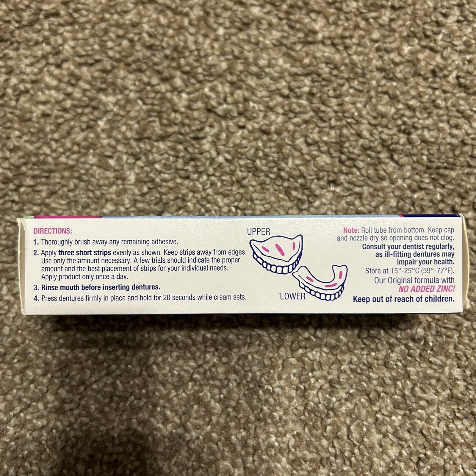 Effergrip Denture Adhesive Cream Minty Fresh NIB