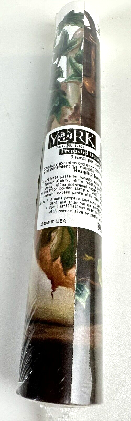 York Prepasted Decorative Border Leaves 10.25" Wide 5Yds BA1401B R39 eBay