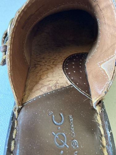 Sandalias BOC Born Concept para mujer 10 zuecos informales mulas C69323 cuero marrón - Imagen 8 de 9