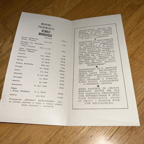 1957 HEJNAL MARIACKI Magazine 1st Volume? Polish Christianity POLAND - Picture 14 of 15