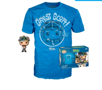 Funko Pop! & Tee: Back To The Future - Doc With Helmet Pop! and T-Shirt XL