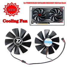 Replace Cooler Fan For POWERCOLOR/DATALAND RX6600XT 8GB Red Devil Cooling Fan