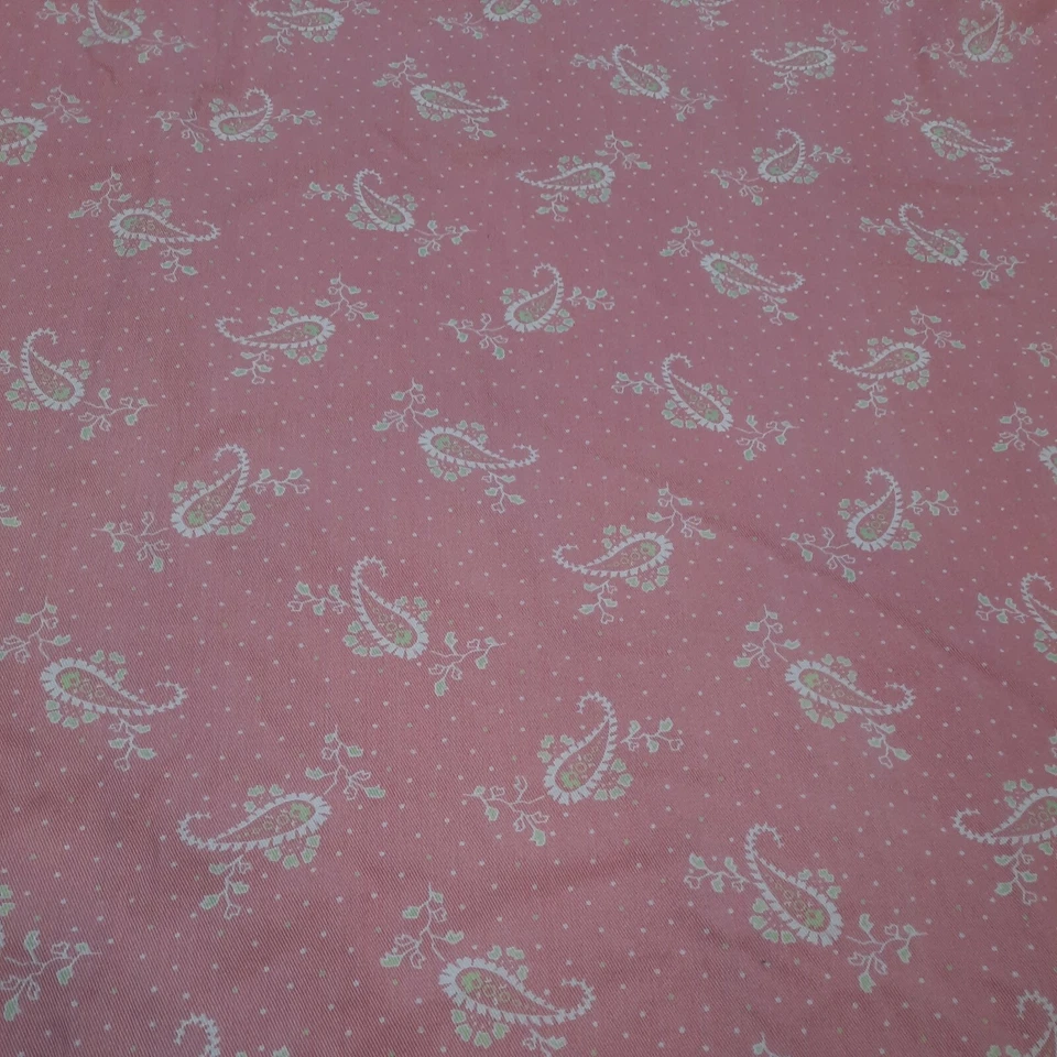 Colcha de cachemira rosa y verde pequeña doble XL estrecha Preppy Girly 103x50 Foto 2 de 4