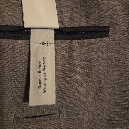 J.Crew Ludlow Traveler Mens Suit Jacket 42R Gray Wool Single Breasted Business - Picture 16 of 16