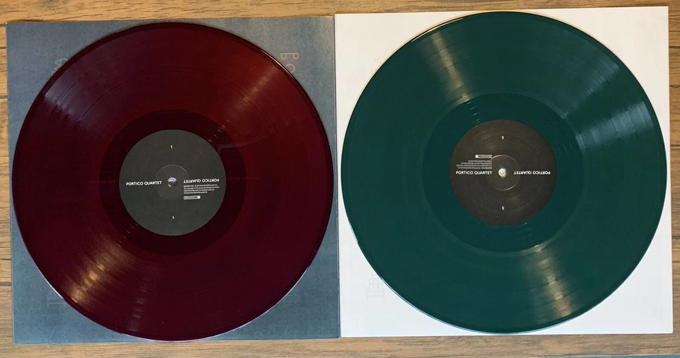Portico Quartet  Portico Quartet Violet & Dark Green Vinyl Double LP Etched 2022 - Image 4 of 4
