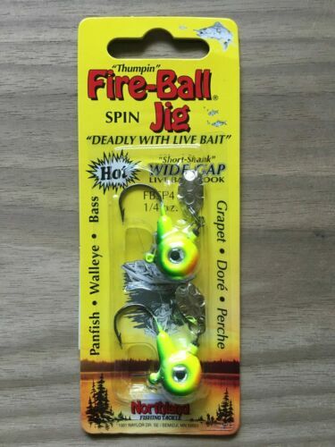 Northland Tackle Fire Ball Spin Jig Choose Color (2) Piece 3/8 oz Jigs  NEW!