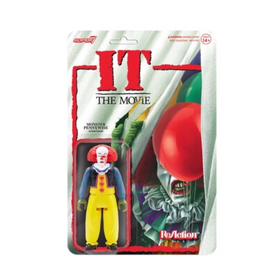 IT Pennywise Monster Super7 ReAction Figur 3,75'' Horror Stephen King Spielzeug