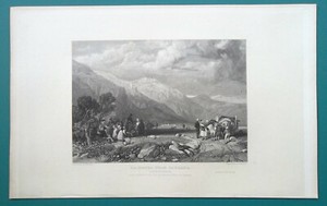 ITALY-La-Magra-near-Sarsana-1833-Antique-Print-Engraving