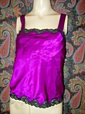 Vintage Victoria's Secret Gold Label Satin Lacy Camisole Lingerie M