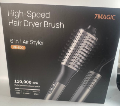 7 Magic Hair Dryer Brush & 6 in 1 Hair Styler 110000 RPM HB-800