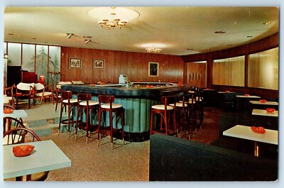 1960 Dundee Illinois IL Vintage Postcard Paul Peterson's New Evergreens Interior