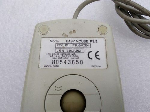 Genius EASY MOUSE PS/2 FSUGMZE4 2-Button Mouse - Bild 2 von 2