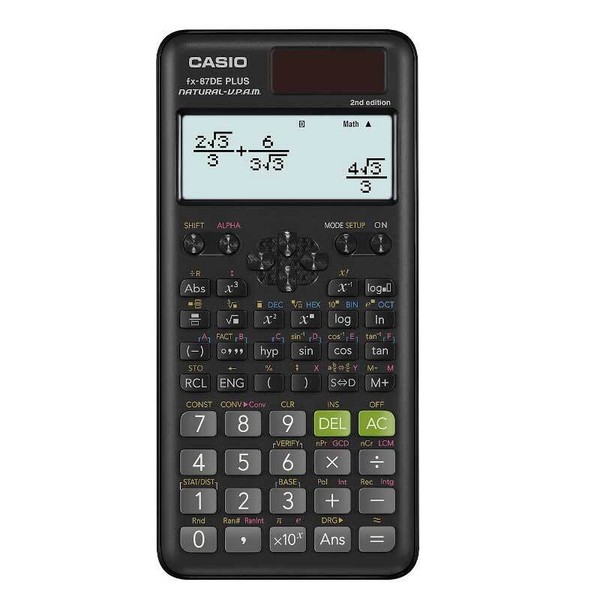 Casio FX-87DE PLUS-2 Wissenschaftlich-Technischer Schulrechner 502 Funktionen-image