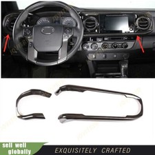 For Toyota Tacoma 2016-2022 Dashboard Air Vent Cover Trim Carbon Fiber Kit 2p