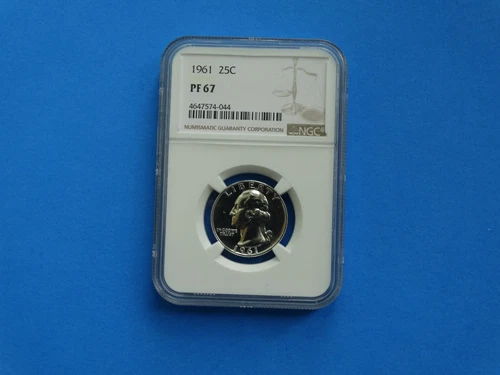 1961 NGC PF 67 Quarter Doubling on Date