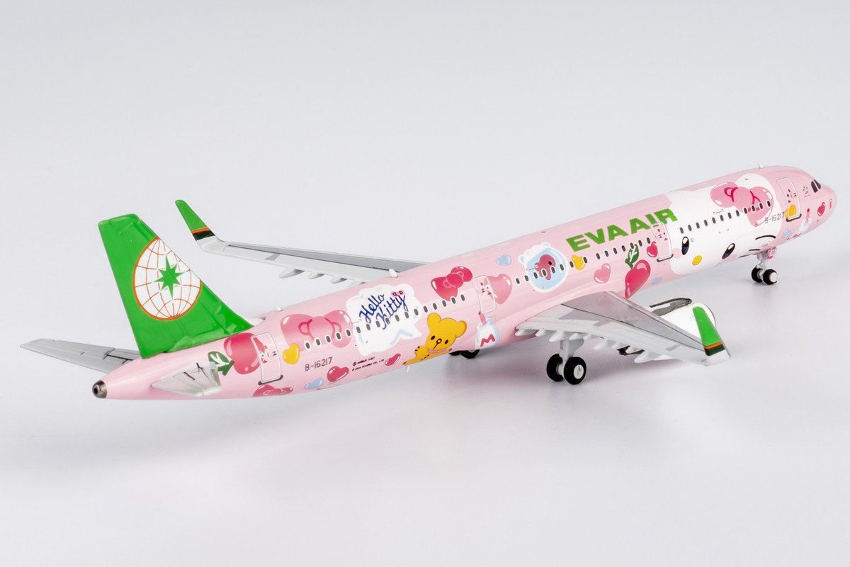 1:400 NGmodels EVA Air Airbus A321B-16217 Passenger Airplane 1:400 NGmodels EVA Air Airbus A321B-16217 Passenger Airplane