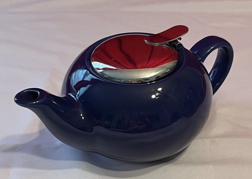 Certified International Colbalt Blue Teapot - Picture 8 of 19