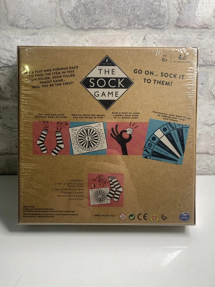 The Sock Game: The Ultimate Race In a Sock Spin Master Board/Dice Game - New - Image 3 of 3