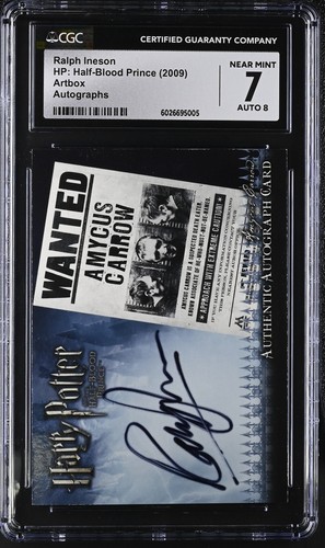 2009 Artbox Harry Potter Ralph Ineson Autograph Signed Amycus Carrow CGC 7