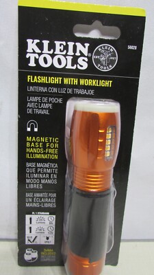 Klein Tools 56028 LED Flashlight and Work Light, Hands free Magnetic