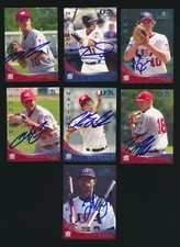 2007 USA BASEBALL -Group of (7) *AUTOGRAPHED* w/ MATT DOMINGUEZ