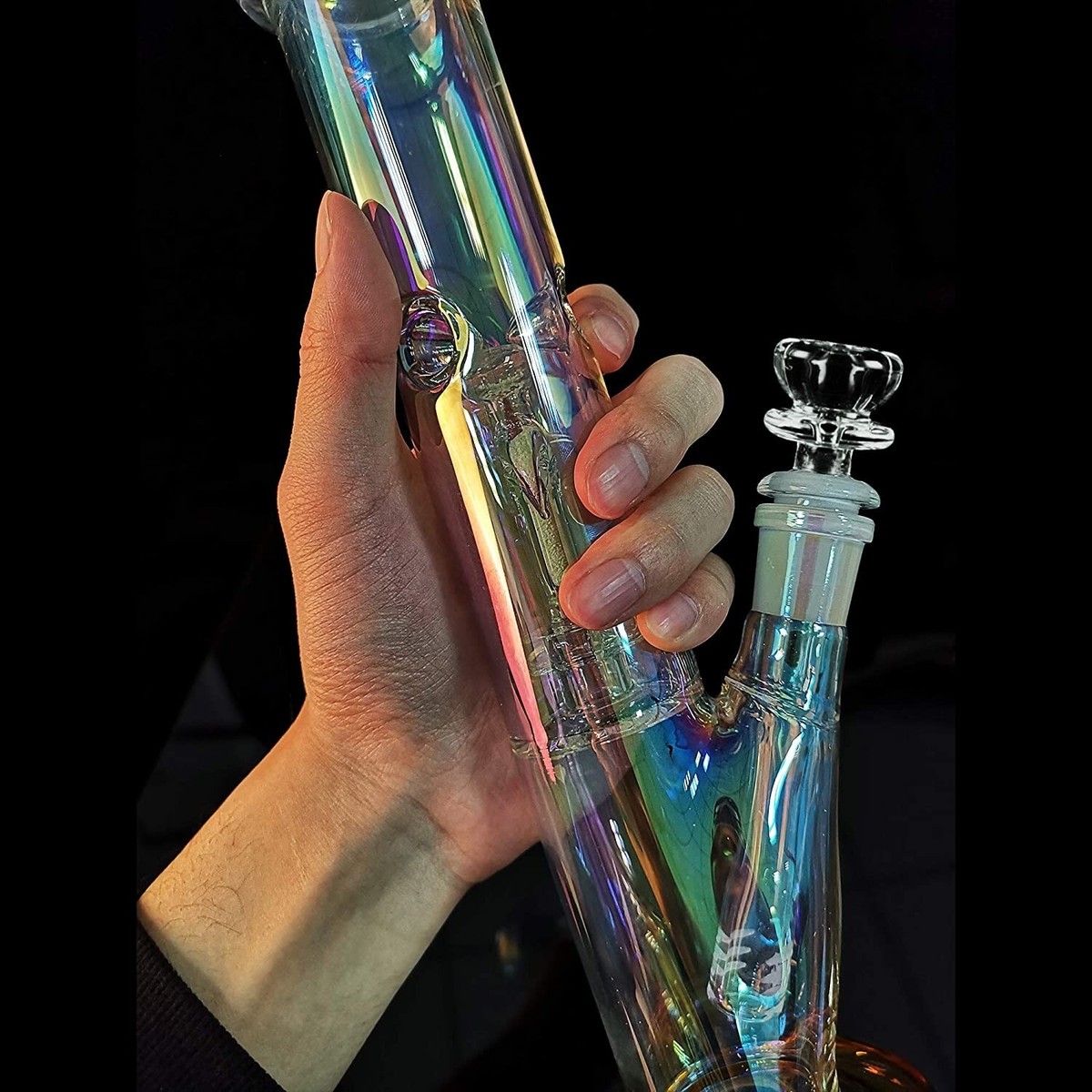 12" Silicone Glass Bong Smoking Hookah Beaker Water Tobacco Pipe 14mm 12" Silicone Glass Bong Smoking Hookah Beaker Water Tobacco Pipe 14mm