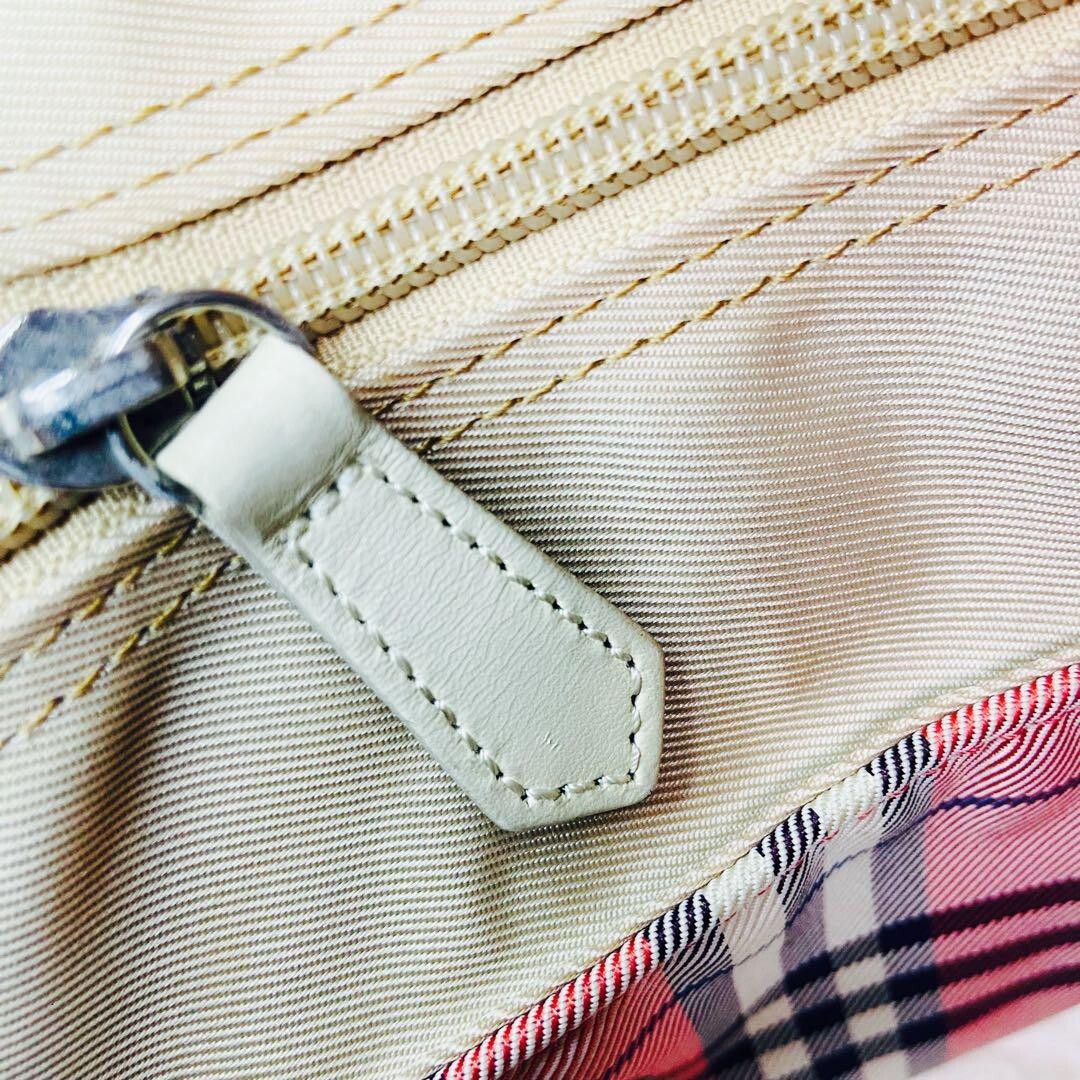 Burberry London Blue Label Handbag nova check color pink fashion