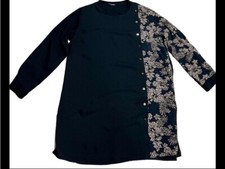 Fuat Gursen Animal Print Mock Neck Sheath Shift Mini Dress Size 2X