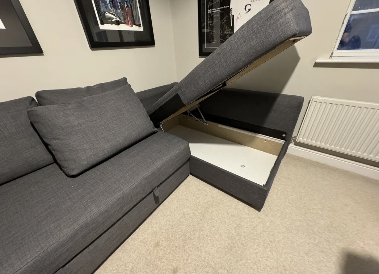 IKEA FRIHETEN Corner Sofa Bed eBay