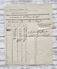 1815 Laffon Schaffhausen Johann F&uuml;rstenberger Basel Frachtschein Dokument Papier