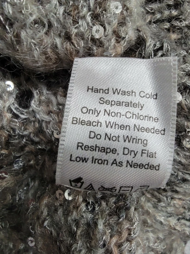 Coldwater Creek Mujer Cárdigan Suéter Camisa Top Blusa Talla L Grande 14 Difuso Foto 4 de 4