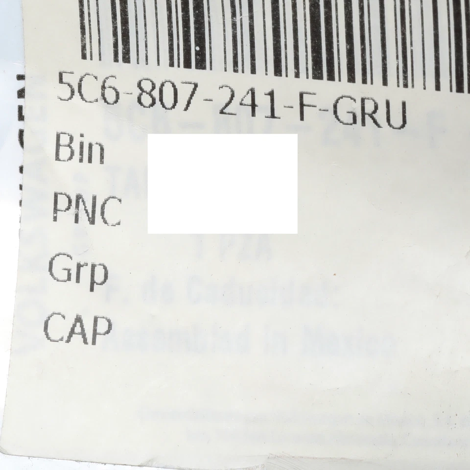 2015-2018 VW Volkswagen Jetta SEDAN Front Primed Towing Tow Eye Cover OEM NEW - Image 3 of 3