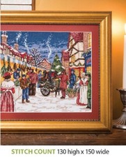 VICTORIAN SCENE MARKET CROSS STITCH PATTERN ONLY  ALS - QP