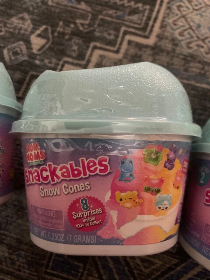 Lote de 3 conos de nieve Num Noms Snackables NUEVAS tapas crujientes Foto 3 de 4