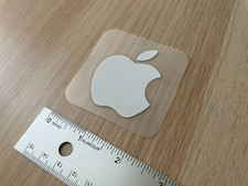 Genuine Apple Logo Sticker Decal White OEM Authentic Apple