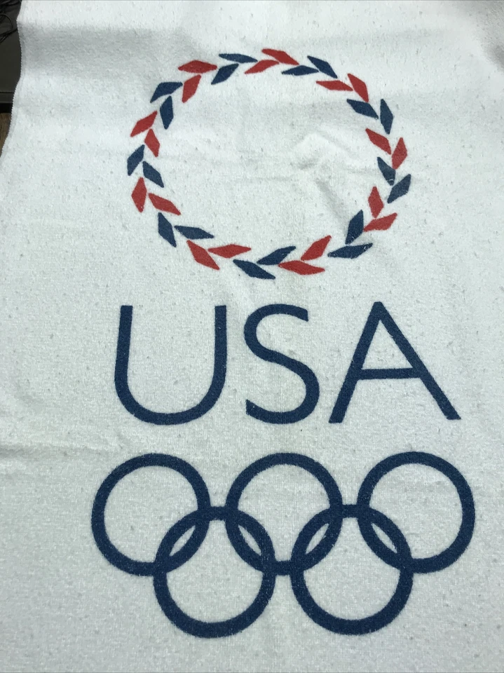 Equipo EE. UU. Toalla Olímpica Atenas Juegos Olímpicos 2004 Grecia Go EE. UU.! ¡Envío rápido! 27 x 53 Foto 3 de 4