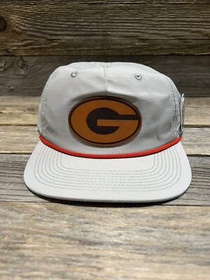 Georgia Bulldogs Rope Snapback Leather Patch Trucker Hat