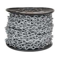 #12 Single Jack Chain Reel 100' Bright Galvanized 29 LBS working load limit