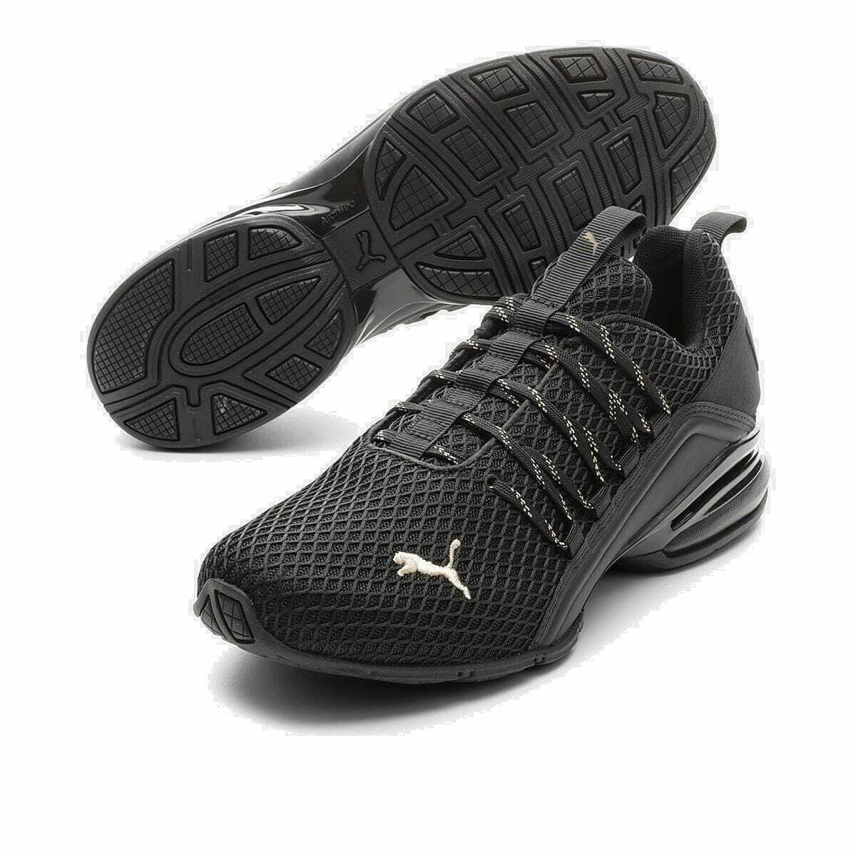 PUMA AXELION SPARK BLACK/GOLD MEN *NEW 