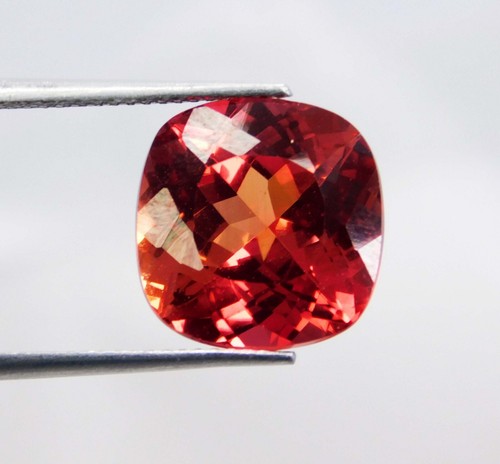 CERTIFIED 11.45 Ct Natural Ceylon Padparadscha Sapphire Cushion Cut Loose Gems - Picture 5 of 8