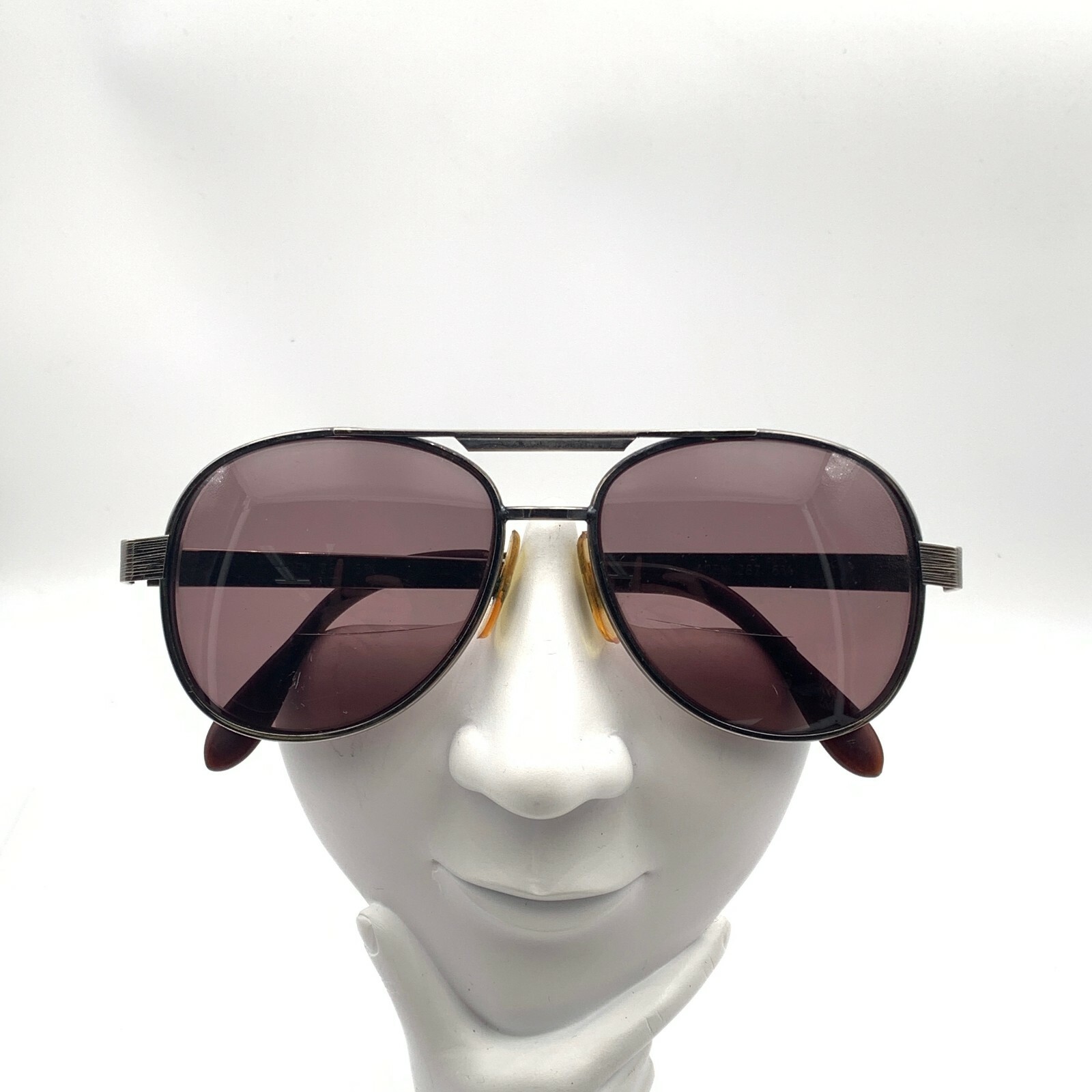 Vintage Aden Gunmetal Pilot Sunglasses Korea Frames Only Retro Style