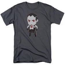 Bloodshot Chibi T Shirt Mens Licensed H.A.R.D. Corps Valiant Comic Tee Charcoal