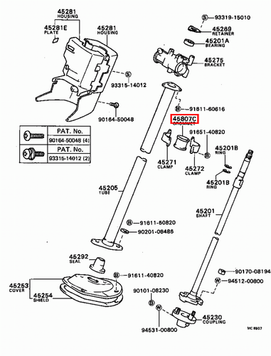 Genuine Toyota LandCruiser FJ45 FJ43 FJ42 FJ40 Steering Column Mounting Grommet - Picture 13 of 20